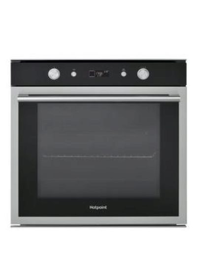 Hotpoint Si6864Shix Built In 60Cm Electric Single Oven - Black/Stainless Steel